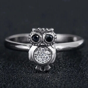 💕   925 Silver Plated 3A CZ Cute Ring for Men Women, FB16FA1042